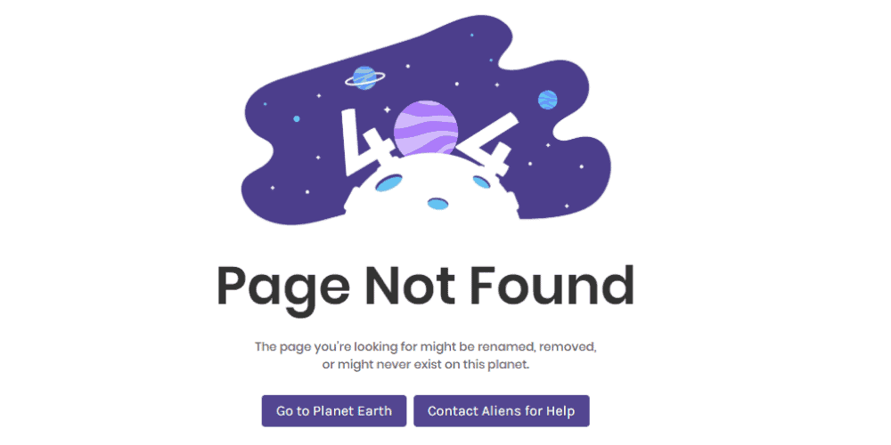 404 Error Page Design 1