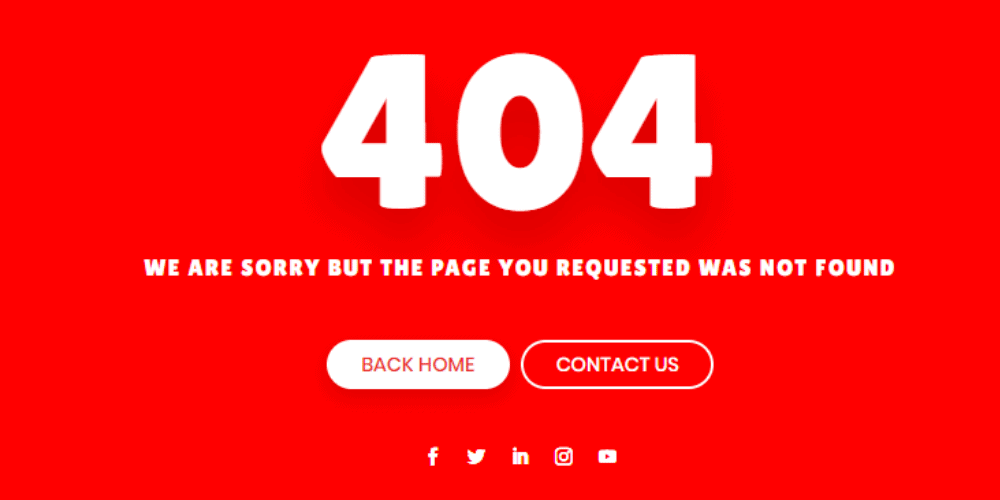 404 Error Page Design 3