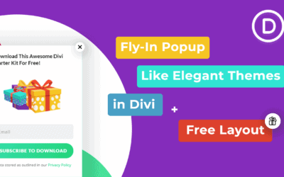 How to create a Fly-In Popup like Elegant Themes in Divi